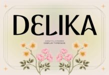 Delika Font Poster 1