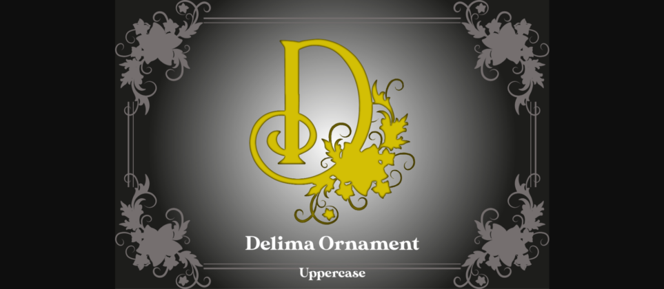 Delima Ornament Font Poster 3