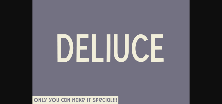 Deliuce Font Poster 1