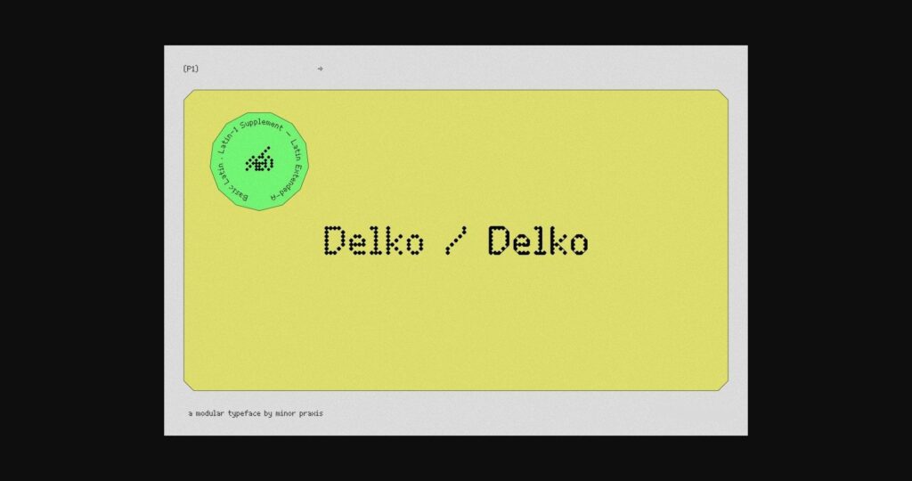 Delko Font Poster 3