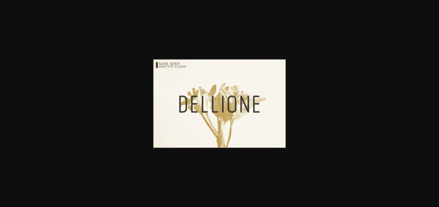 Dellione Font Poster 3