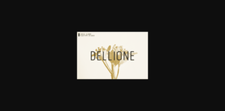 Dellione Font Poster 1