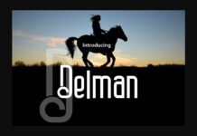 Delman Font Poster 1