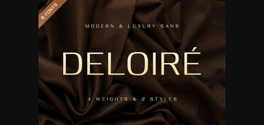 Deloiré Font Poster 3