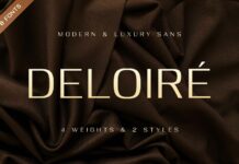 Deloiré Font Poster 1