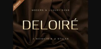 Deloiré Font Poster 1