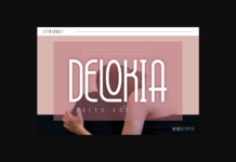 Delokia Font Poster 1