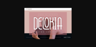Delokia Font Poster 1