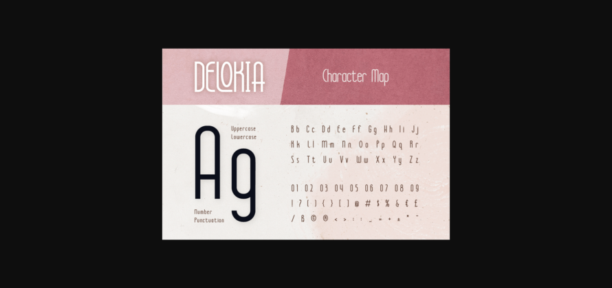 Delokia Font Poster 4