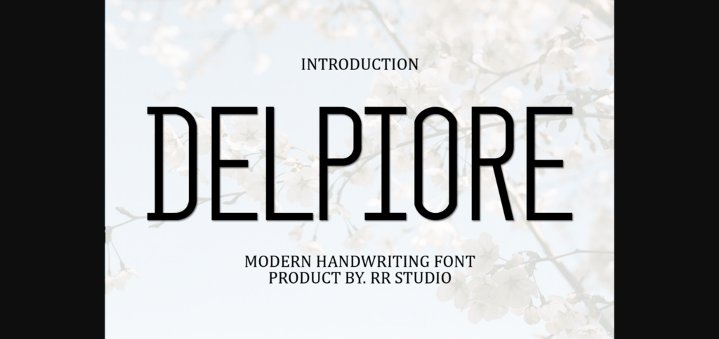 Delpiore Font Poster 3