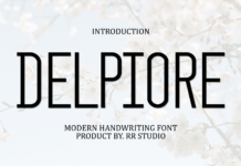 Delpiore Font Poster 1