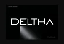 Deltha Font Deltha Font Poster 1