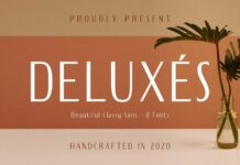 Deluxes Font Poster 1