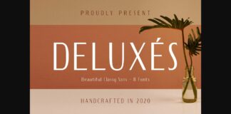 Deluxes Font Poster 1