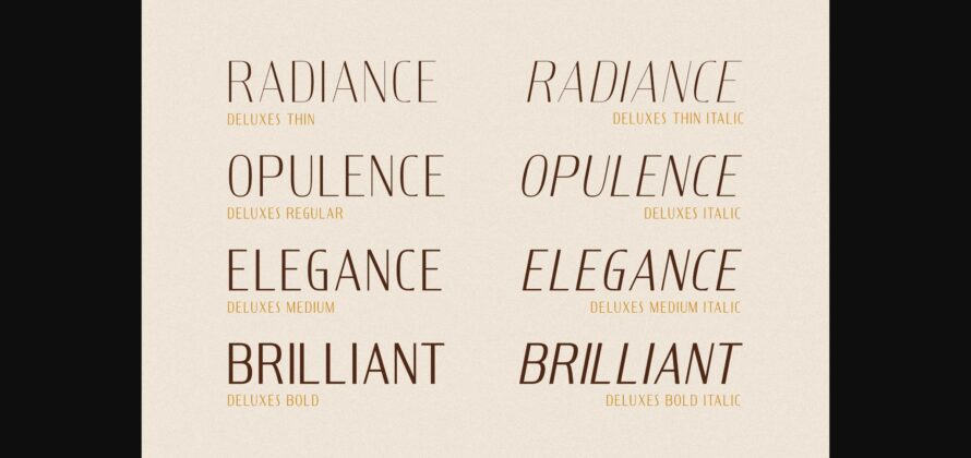 Deluxes Font Poster 9