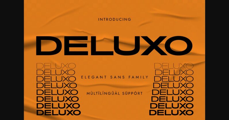 Deluxo Font Poster 3