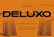 Deluxo Font Poster 1