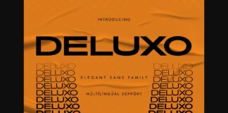 Deluxo Font Poster 1