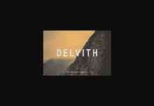 Delvith Font Poster 1