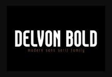 Delvon Bold Font Poster 1