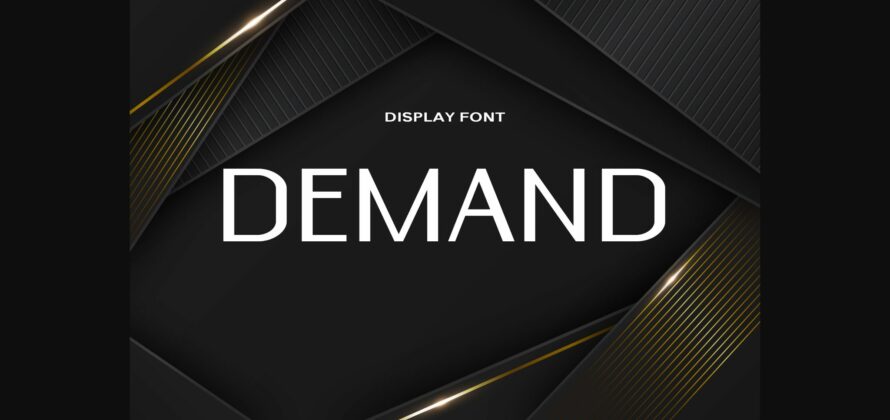 Demand Font Poster 3