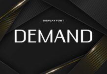 Demand Font Poster 1