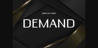 Demand Font Poster 1