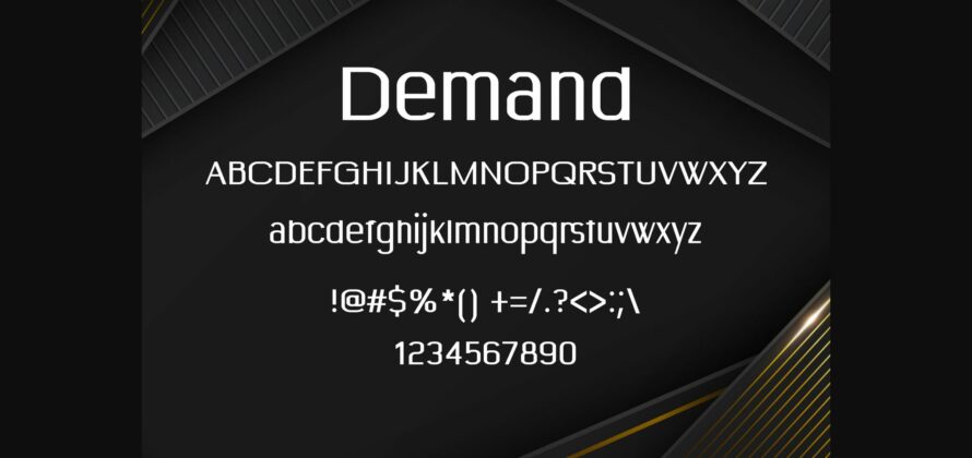 Demand Font Poster 4