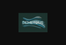 Demetrius Font Poster 1