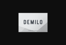 Demilo Font Poster 1