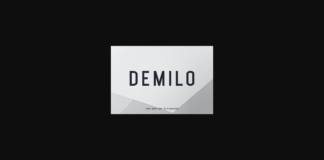 Demilo Font Poster 1