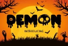 Demon Font Demon Font Poster 1