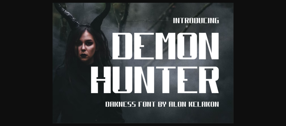 Demon Hunter Font Poster 3