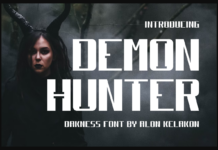 Demon Hunter Font Poster 1