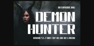 Demon Hunter Font Poster 1