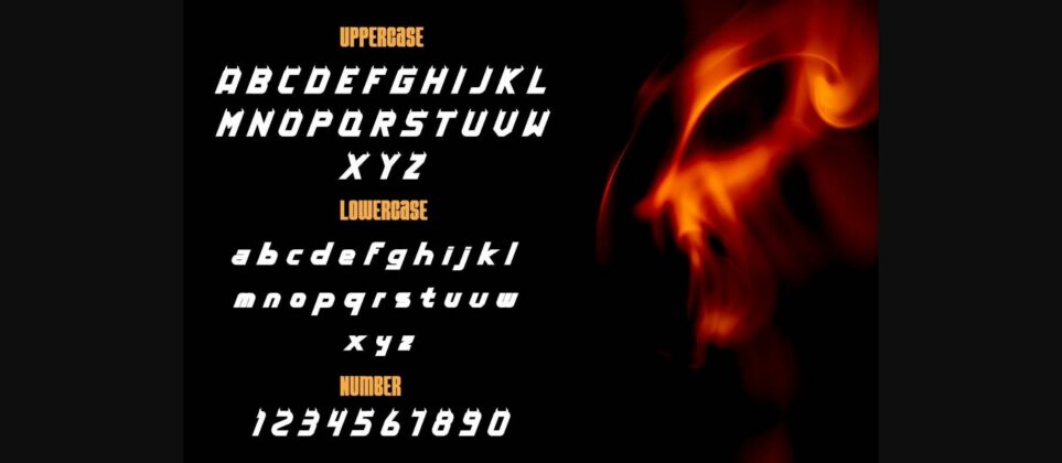 Demon Speed Font Poster 4