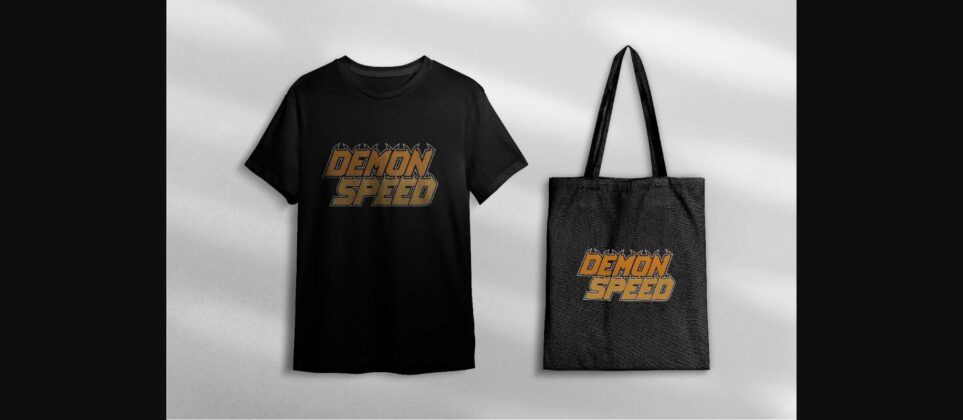 Demon Speed Font Poster 9