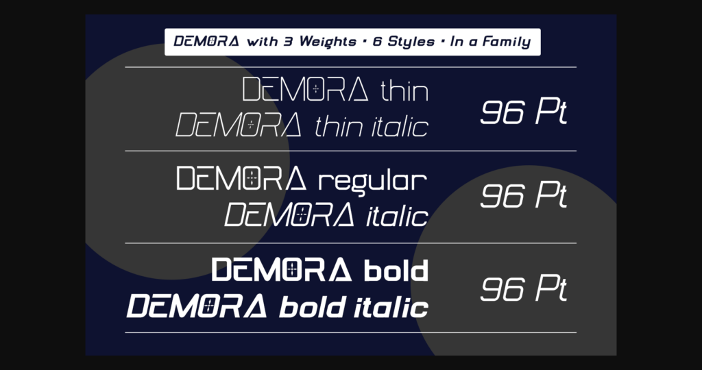 Demora Font Poster 8