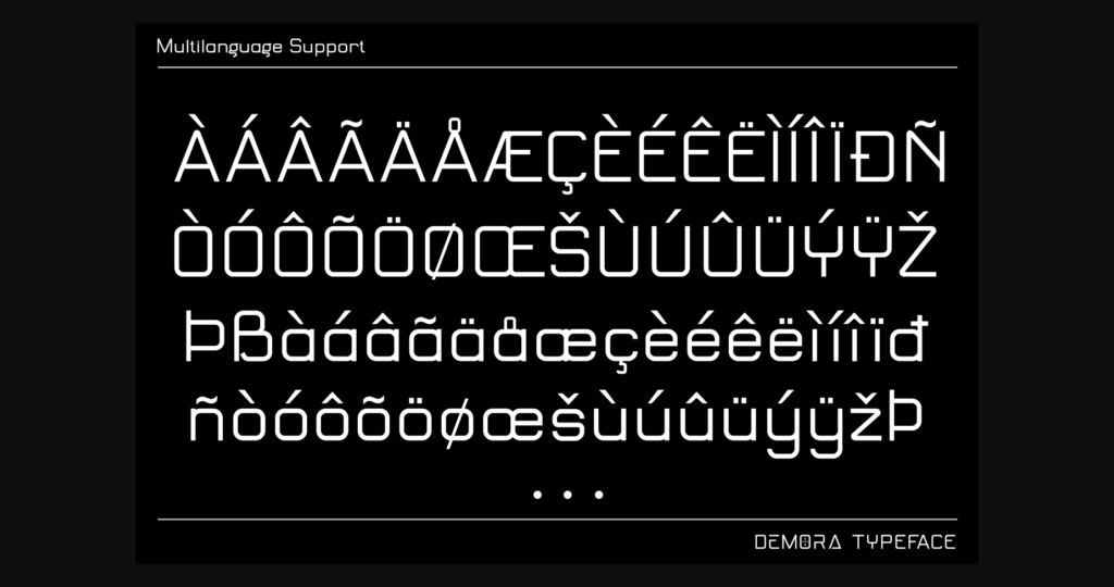 Demora Font Poster 11