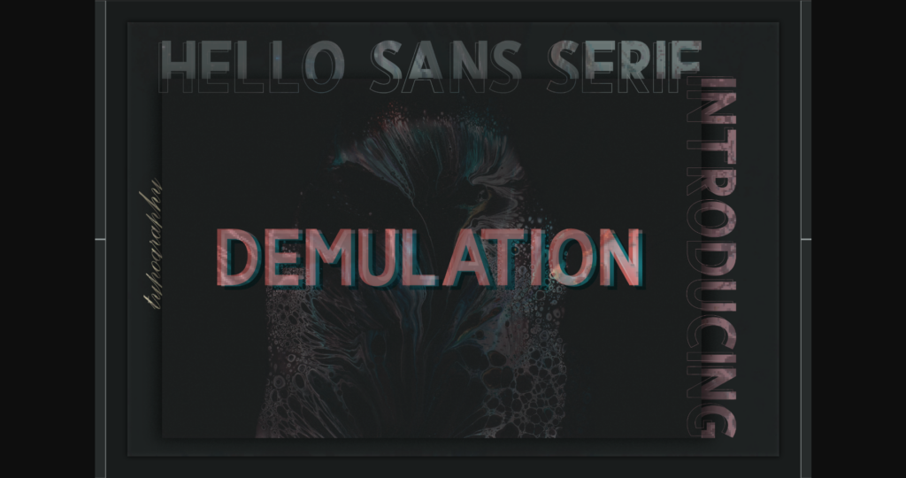 Demulation Font Poster 3