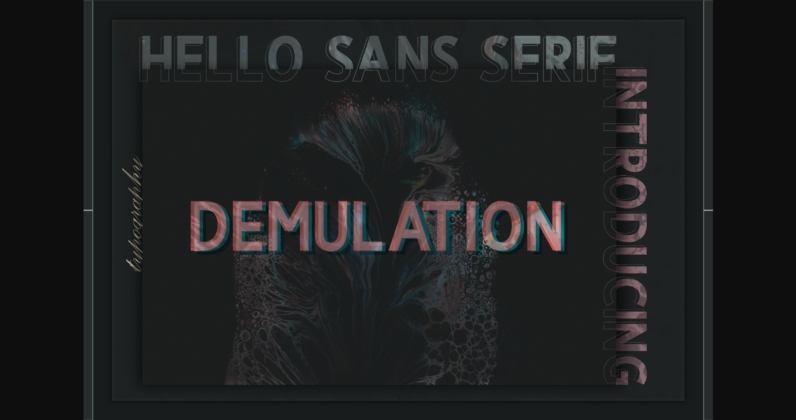 Demulation Font Poster 3