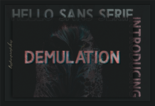 Demulation Font Poster 1