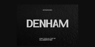 Denham Font Poster 1