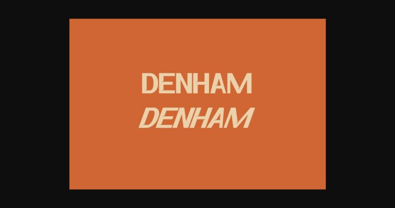 Denham Font Poster 4