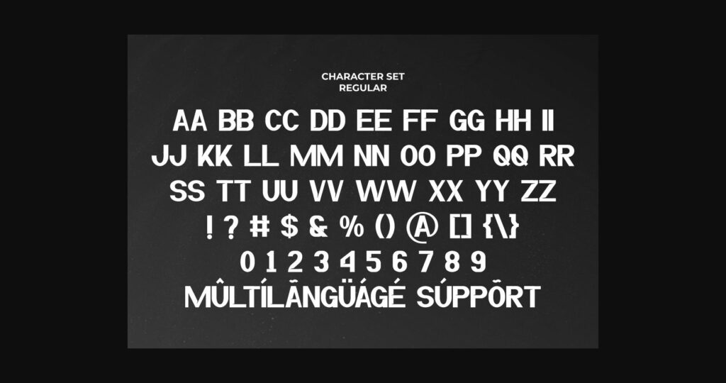 Denham Font Poster 6