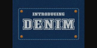 Denim Font Poster 1