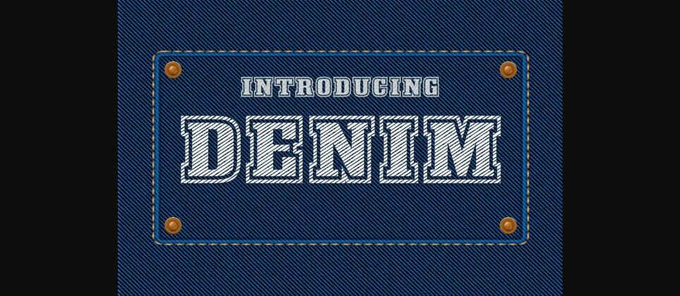 Denim Font Poster 1