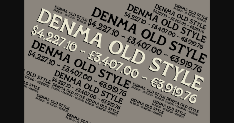 Denma Font Poster 3