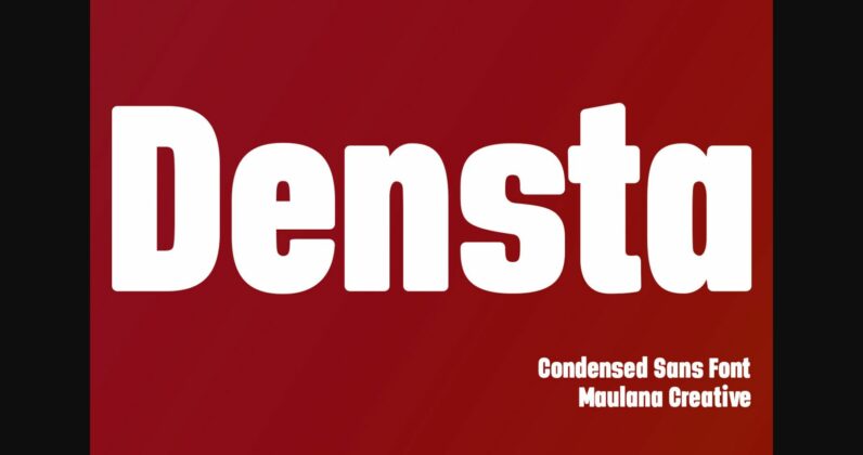 Densta Font Poster 3