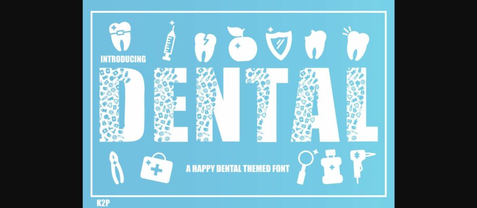 Dental Font Poster 3